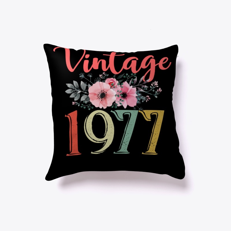 Vintage 1977 Floral 43rd Birthday Gift