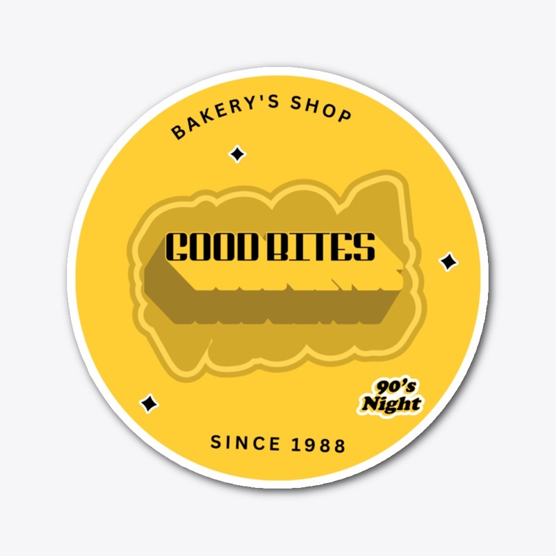 Sticker for bakery