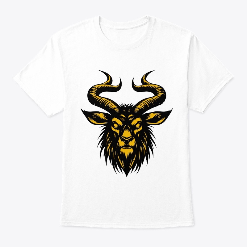 Angry Antelope Head Wild and Fierce