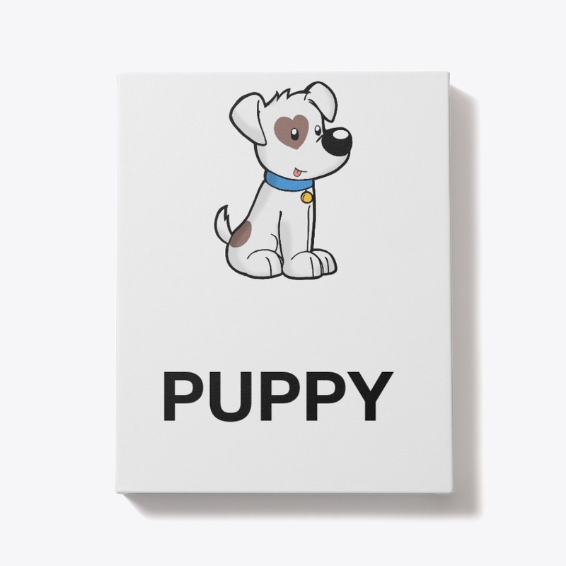 adorable cartoon puppy