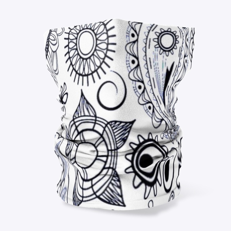White Paisley Stripe