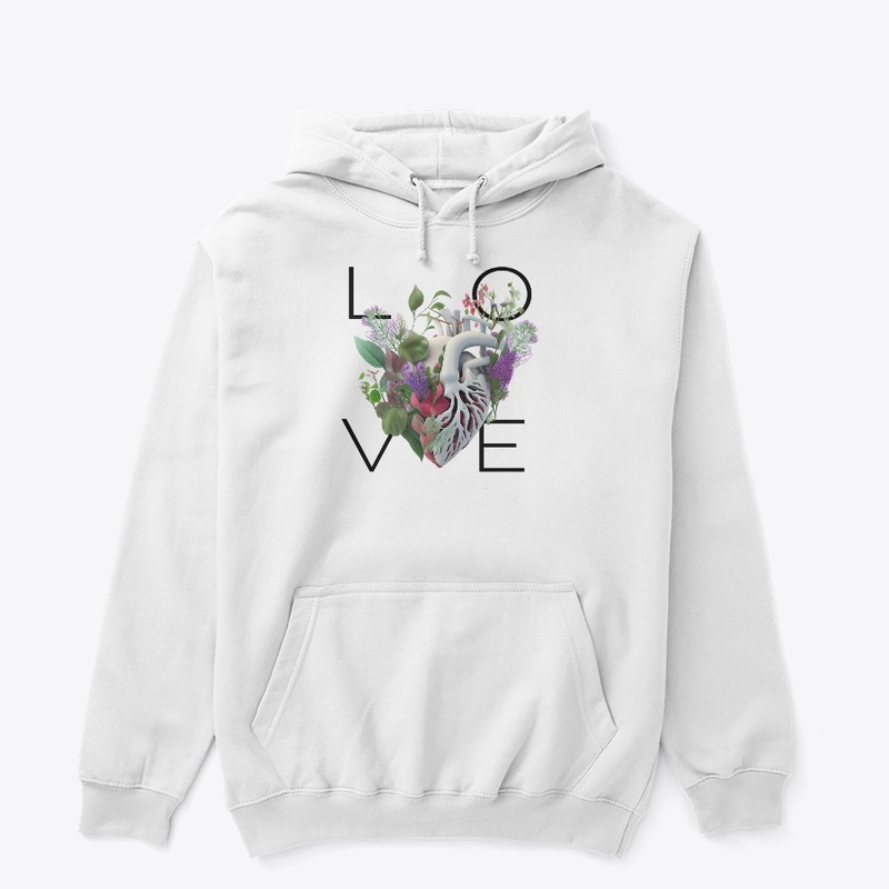 LOVE Blossom Floral Heart
