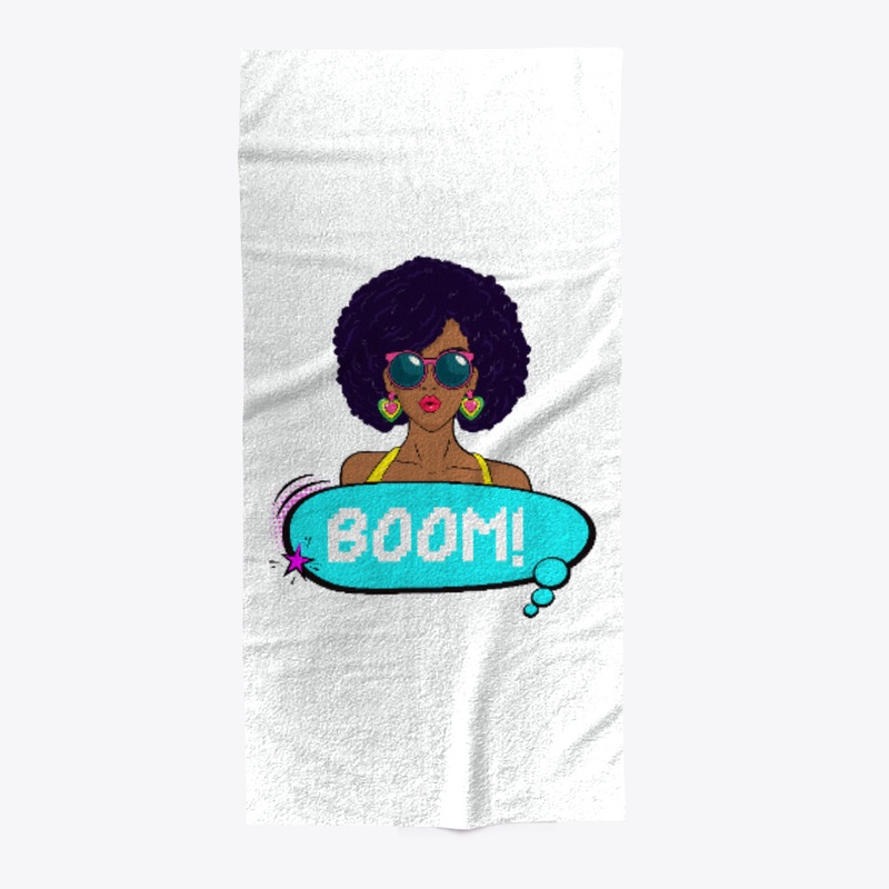 Boom! Afro hair woman