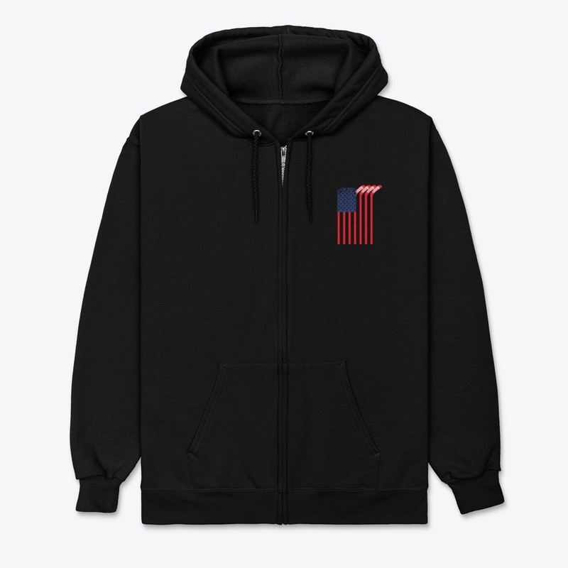 Hockey Stick American Flag USA Gifts