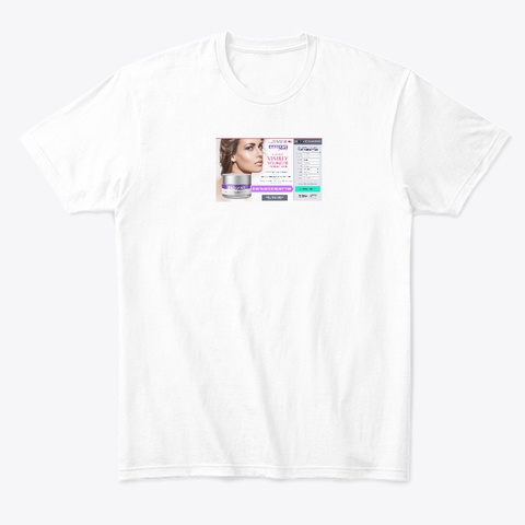 Radiant Theory Cream Review: Price Alert White T-Shirt Front