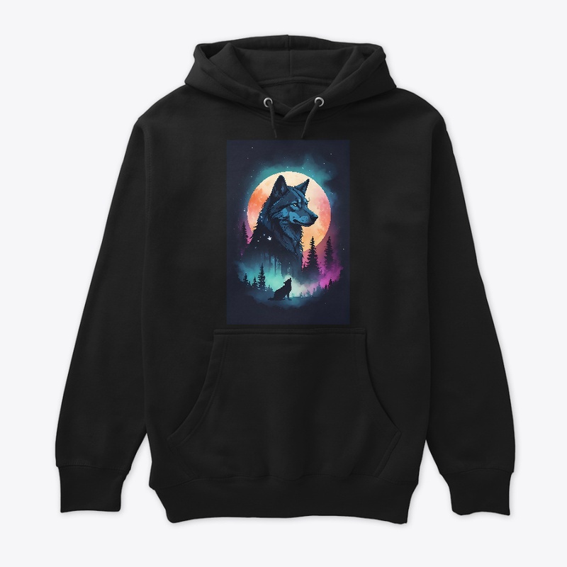 silhouette of a wolf