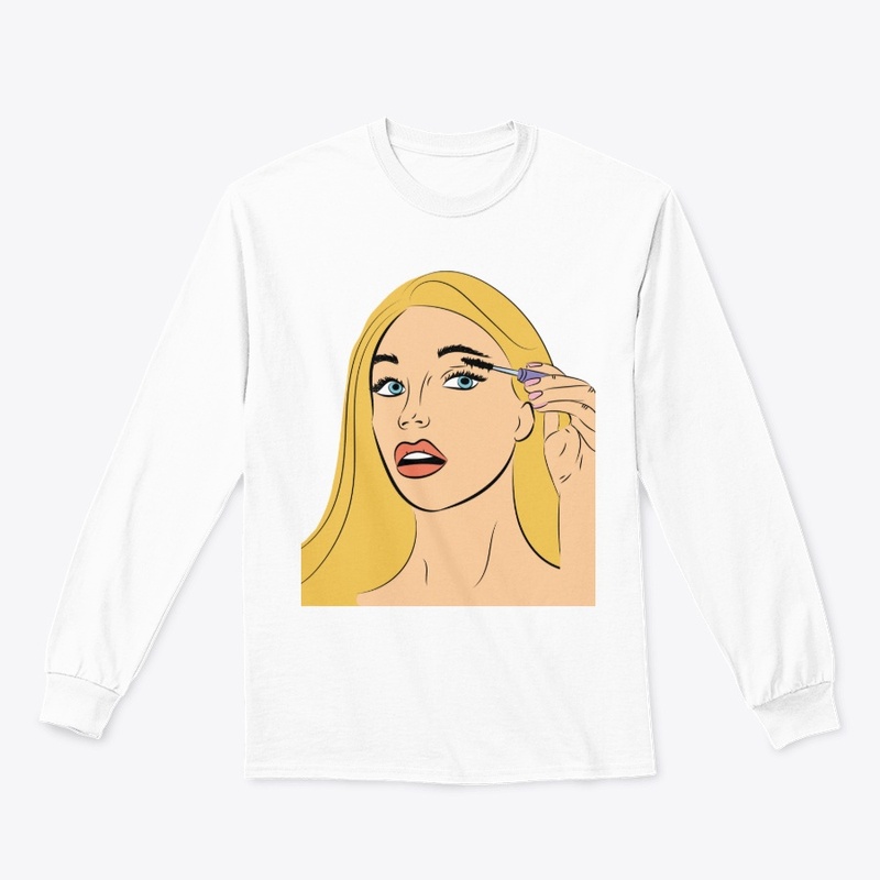 Blonde hair girl pop art