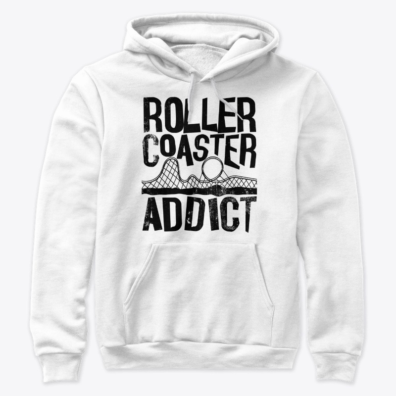 Roller Coaster Addict  / black handdrawn