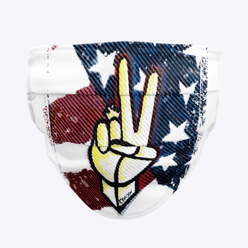 Flag Hand Peace Sign