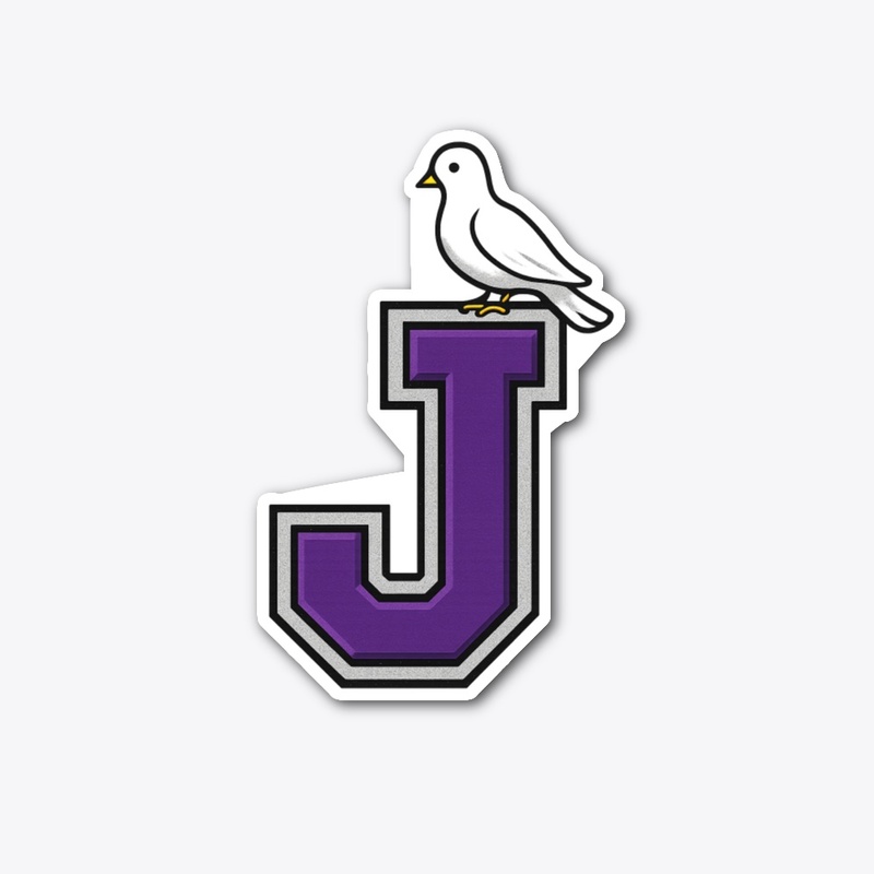 J (with a dove alighted)