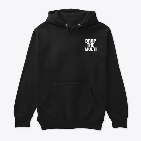 Drop The Multi  Black T-Shirt Front