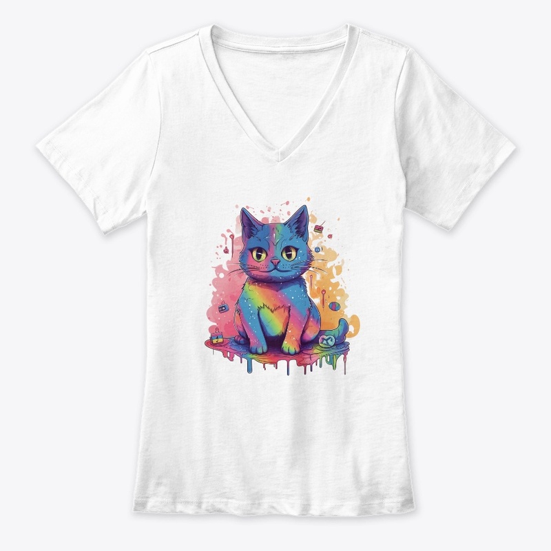 Rainbow Graffiti Cat