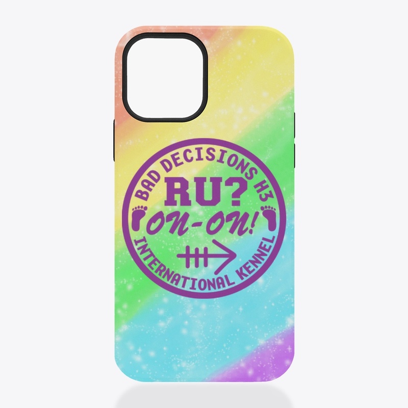 Pastel Rainbow Glitter iPhone Tough Case