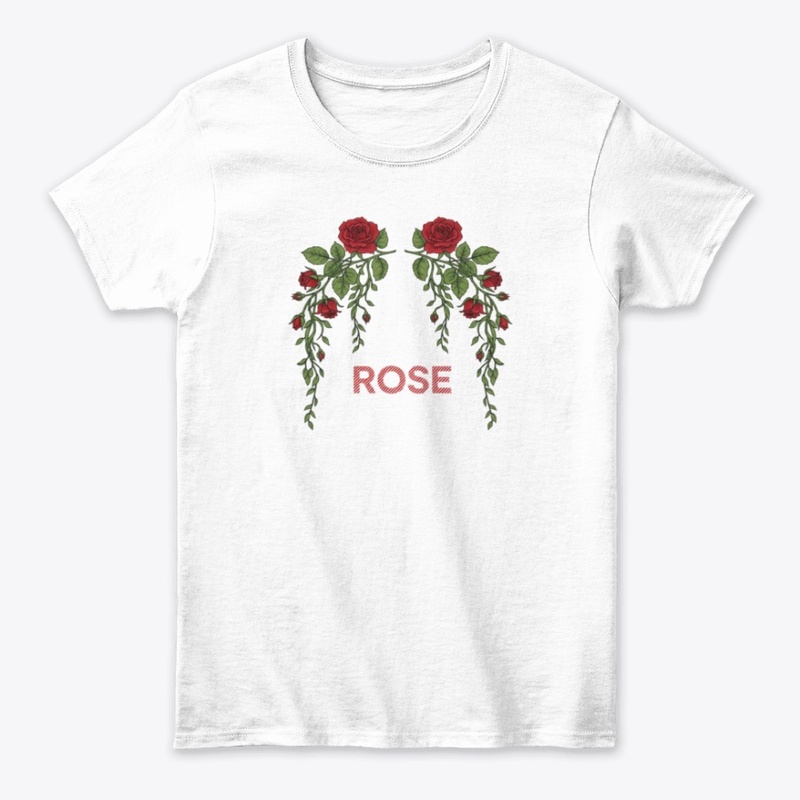 Elegant Rose Wreath Tee
