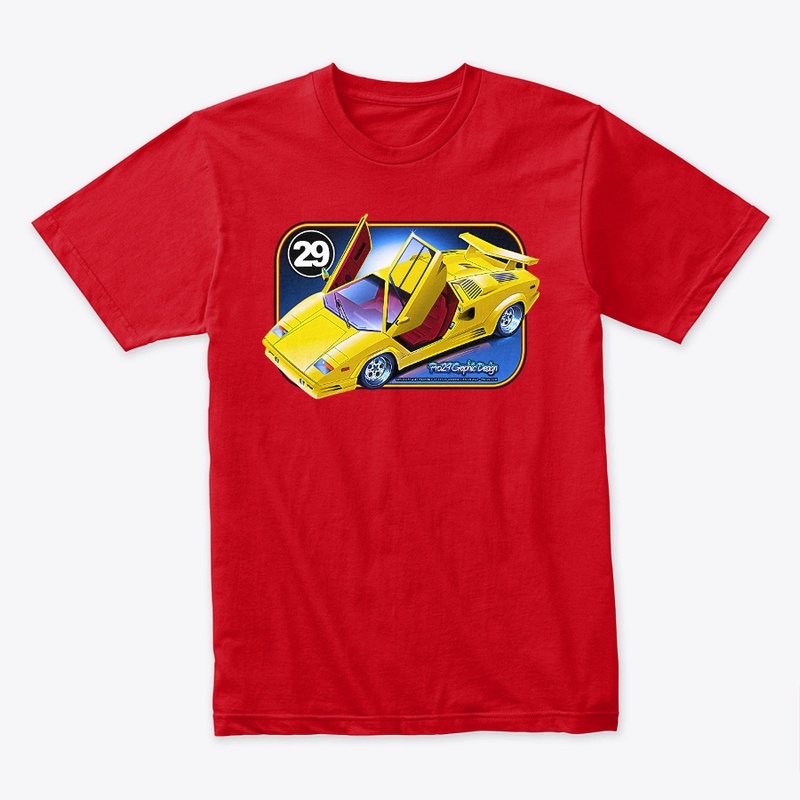 Italian Style Exotic Car on T-Shirt