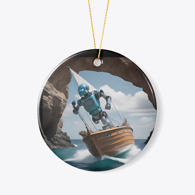 A robot sailing