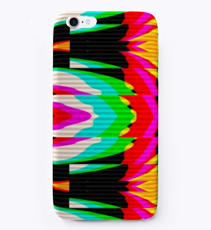 Multicolor Glitch Geometric Patter