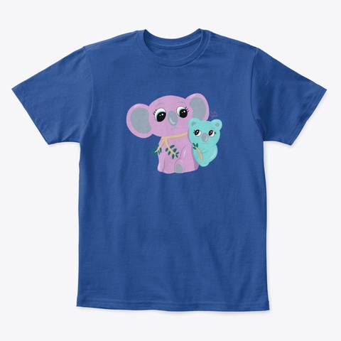 Koko The Koala   Kid's T Shirt! Deep Royal  T-Shirt Front
