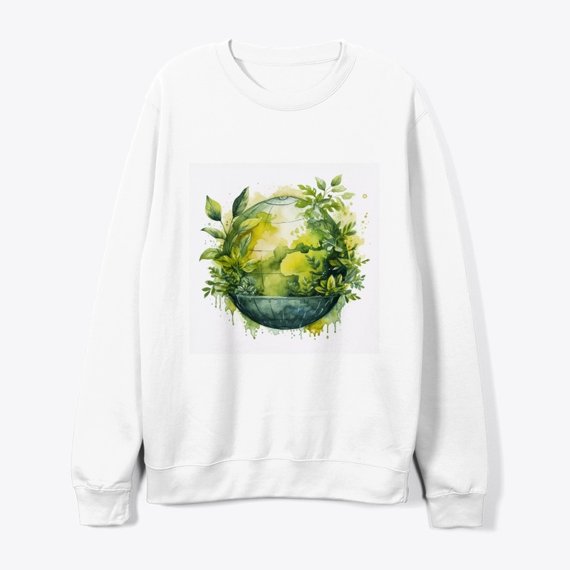 Digital art with planet earth