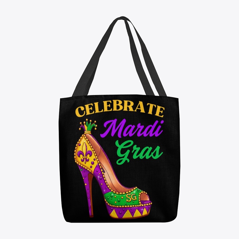 Mardi Gras Stiletto High Heel