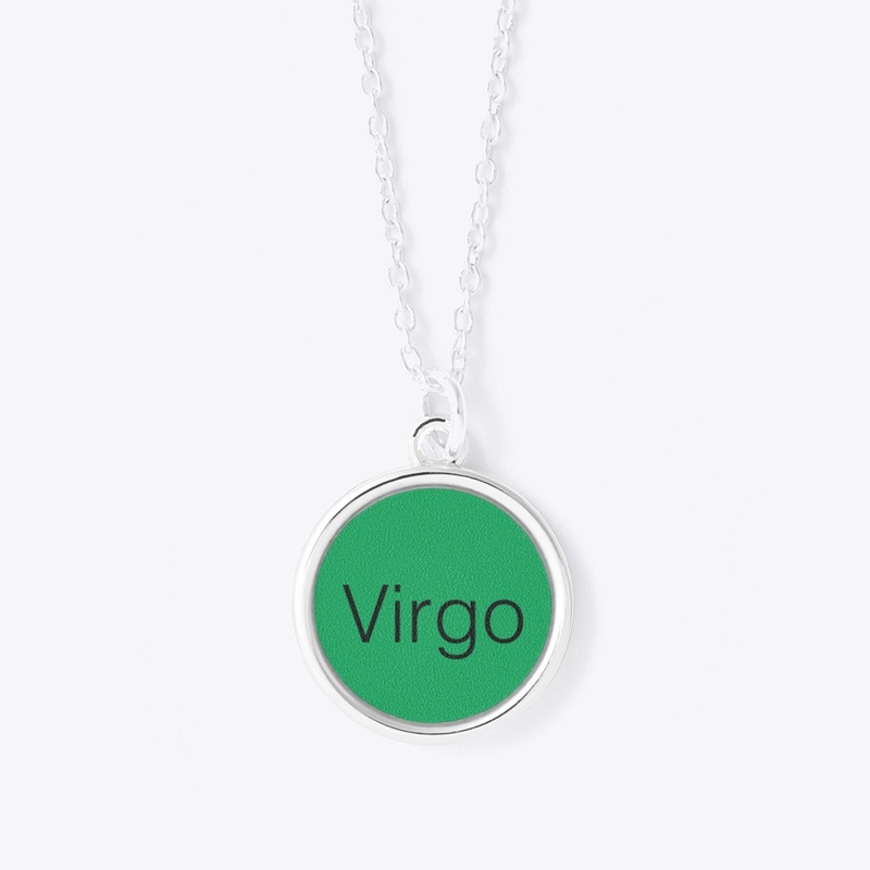 Zodiac Virgo  Circle Pendant(EARTH)