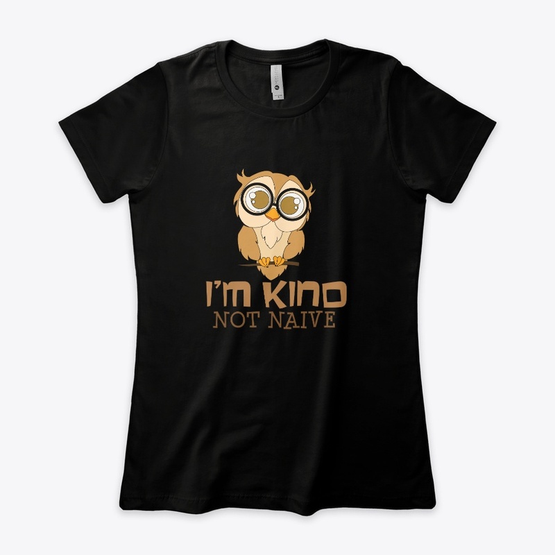 Kind Not Naive Teacher Owl With Glasses 