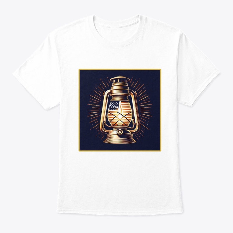 Lantern Flag 1776 July 4th Tee