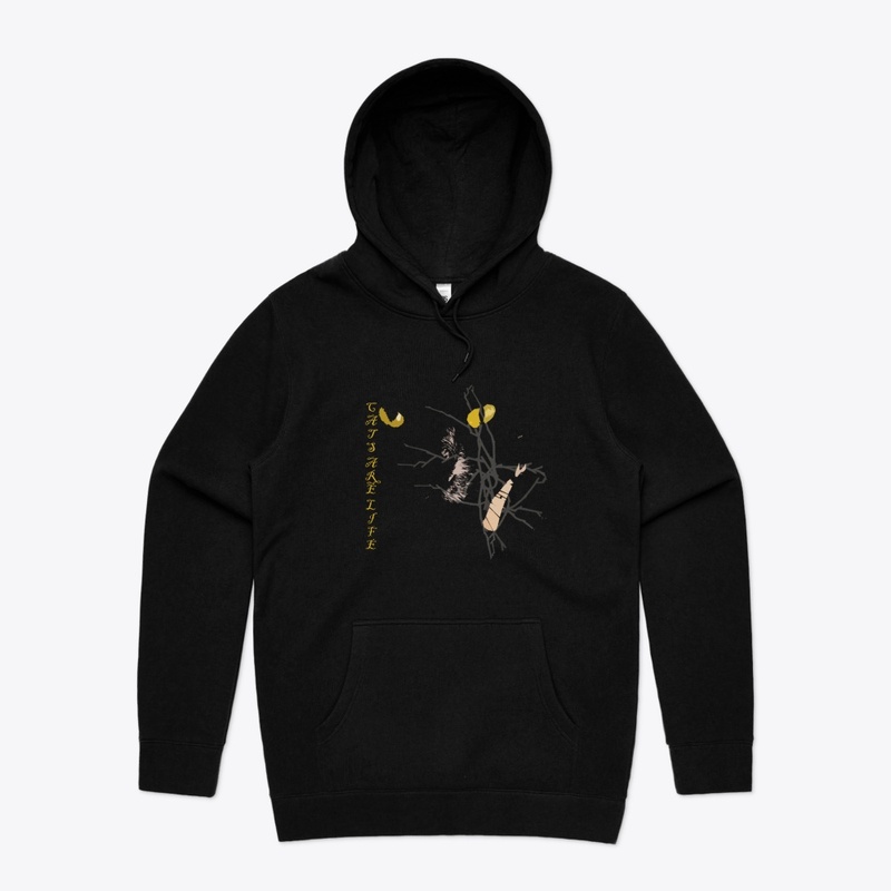 Cats Are Life designed T-shirt for men. 