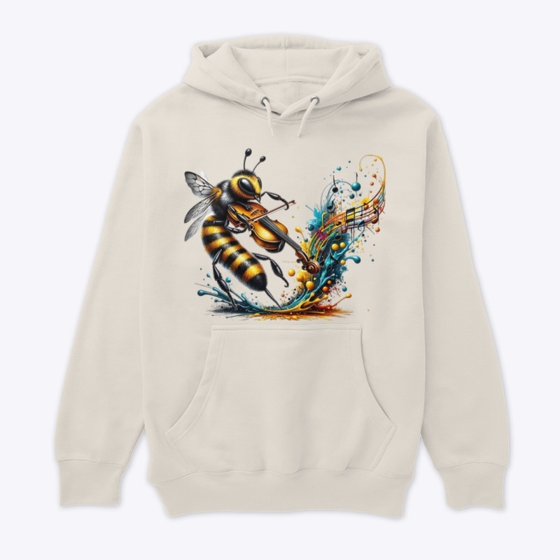 bee playing fiddle