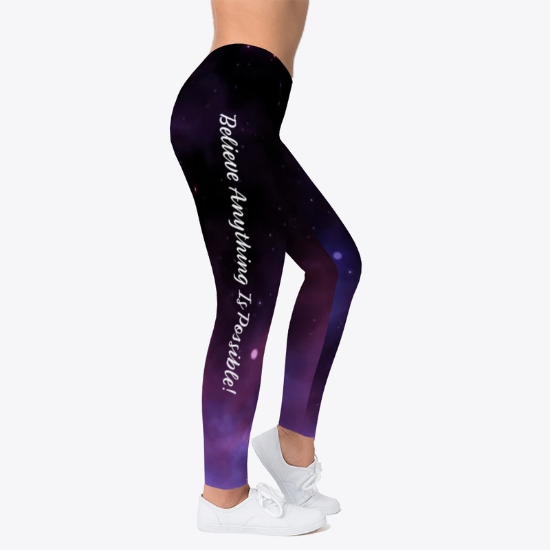 Leggings Yoga Pants Believe Universe