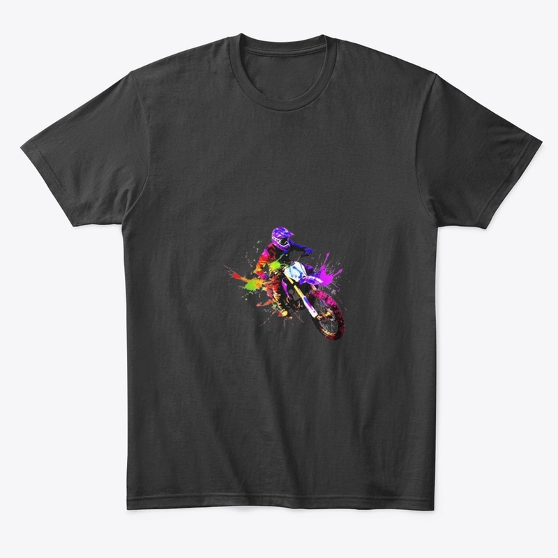 Dirt Bike Dreams- Vibrant Multi-Colored 
