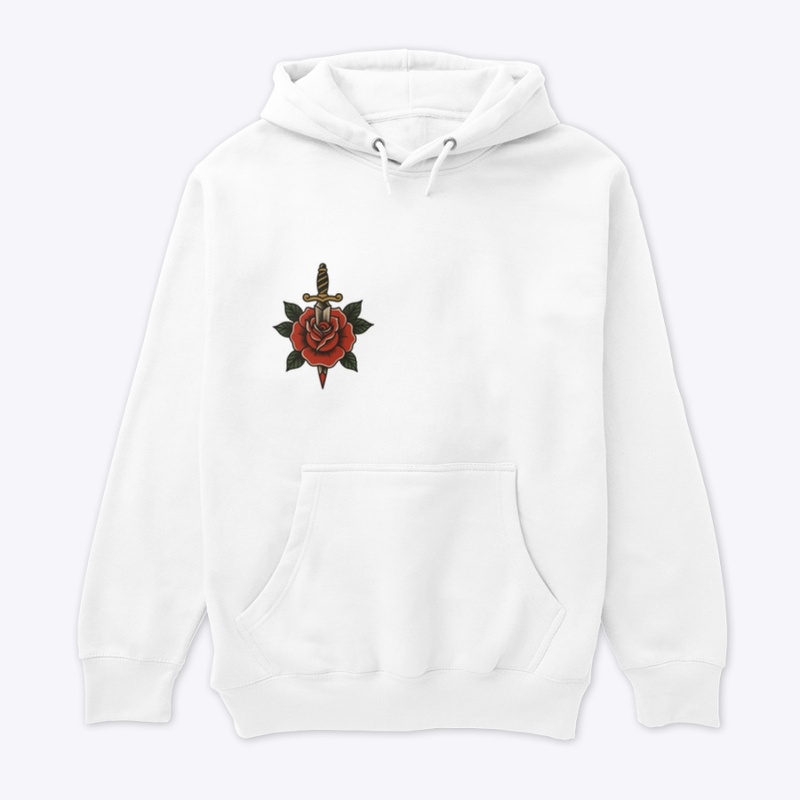 American Traditional Rose & Dagger