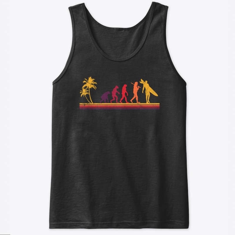 Surf evolution Surfer palm tree funny