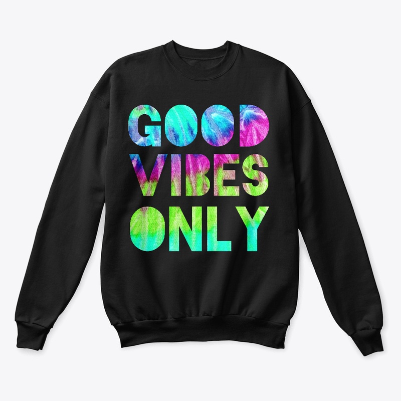 GOOD VIBES ONLY Neon Tie Dye