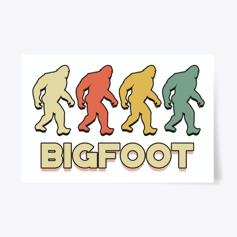 Retro Vintage Bigfoot For Animal Lover