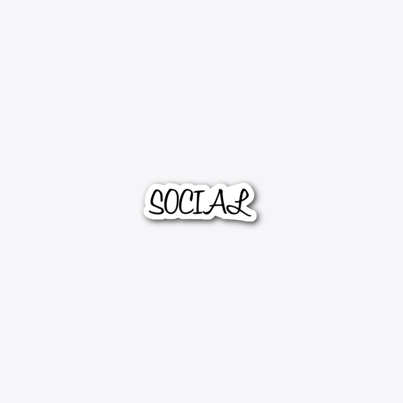 'Social' t-shirt and hoddie customised 