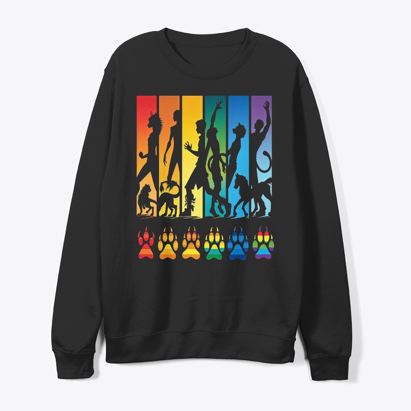 Rainbow Animal Evolution,silhouette art