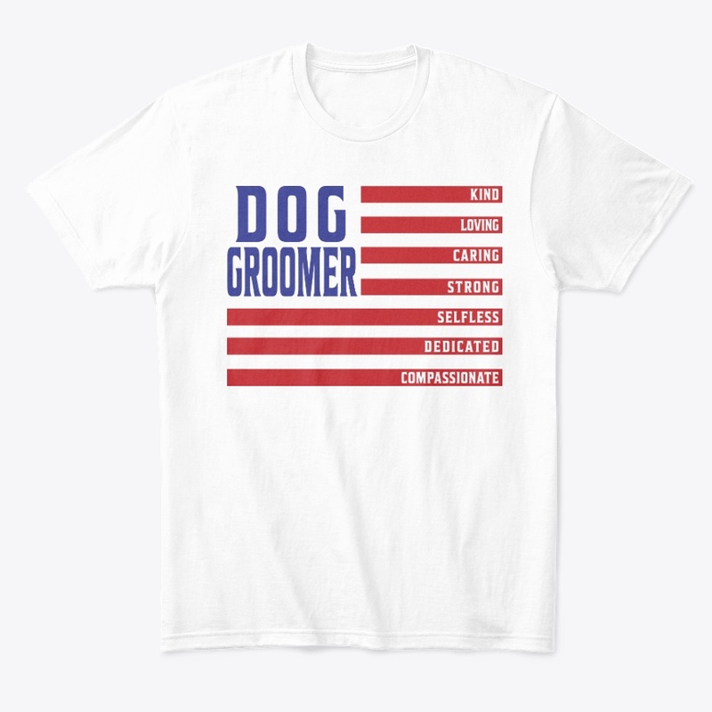 Dog Groomer Flag Hoodie 