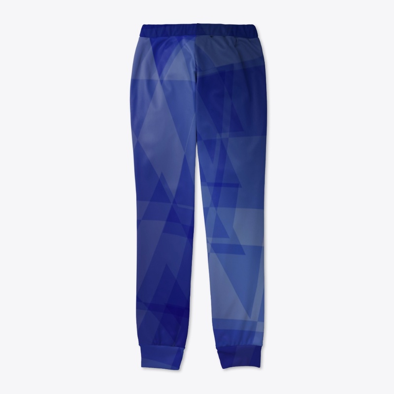 Shades of Blue: All-Over Print Joggers w