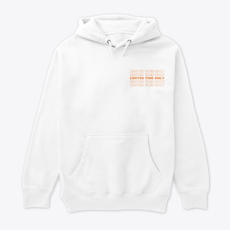 Orange printed hoodies 
