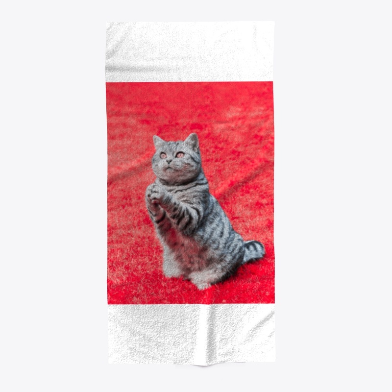 Praying Cat - Red