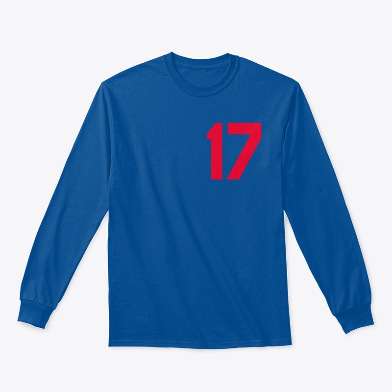 Number 17 Font Tee design