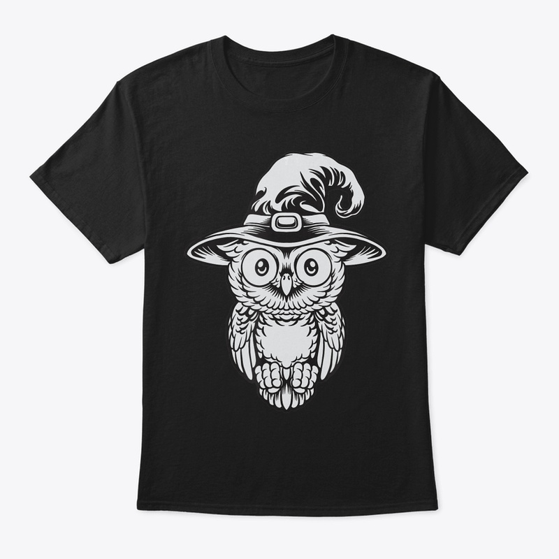 Halloween Owl In Witch Hat T Shirt