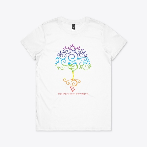 Tree Of Life Pose White Kaos Front