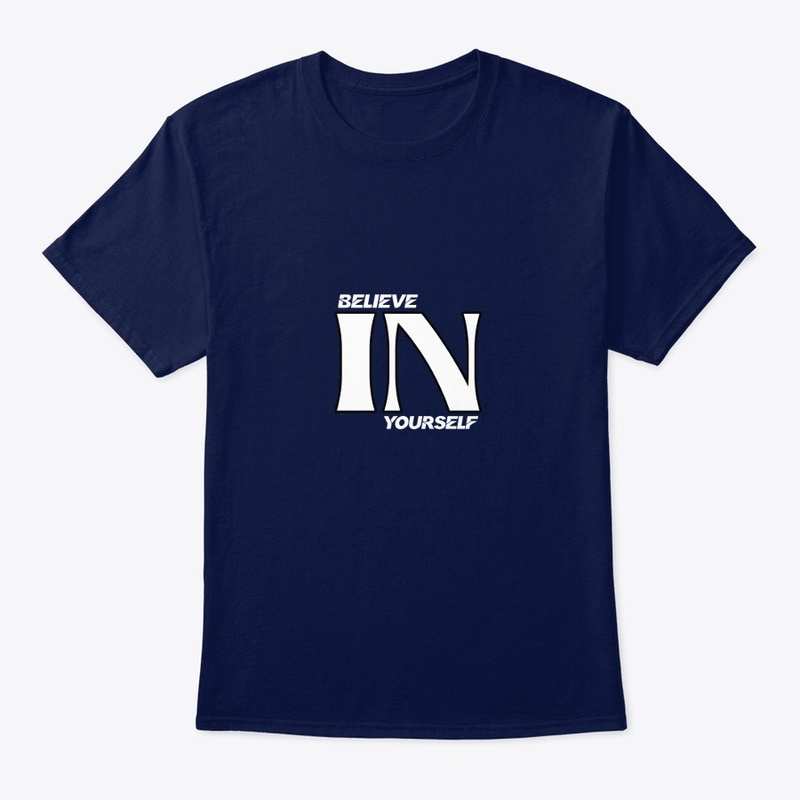 Printed ' believe in yourself ' shirts