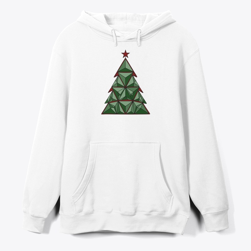 Green modern christmas tree
