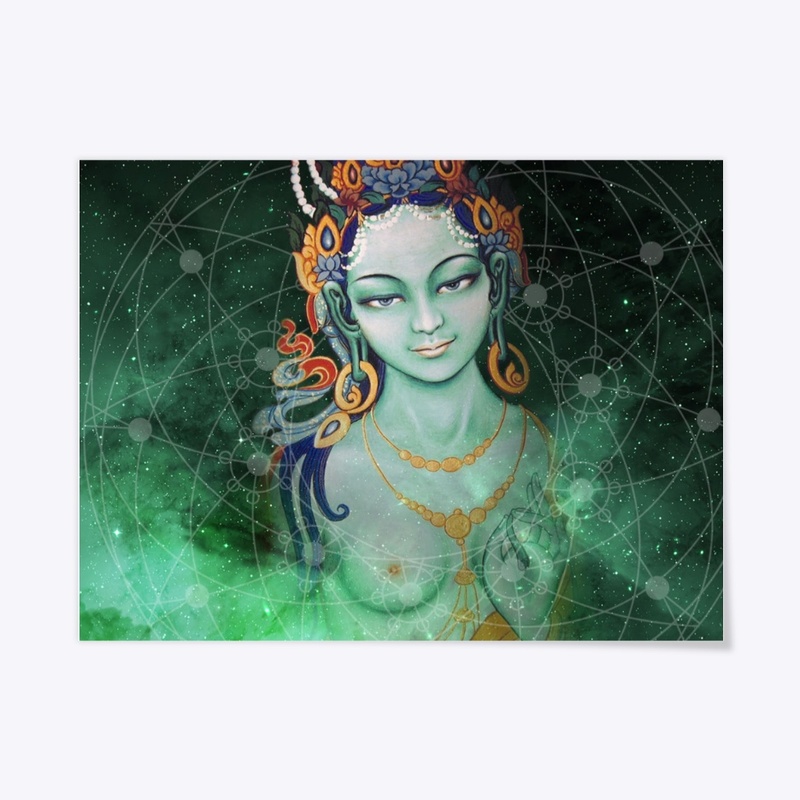 Green tara poster
