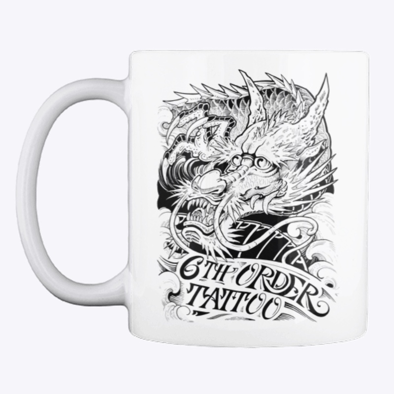 6th Order Tattoo Dragon (Black Ink)