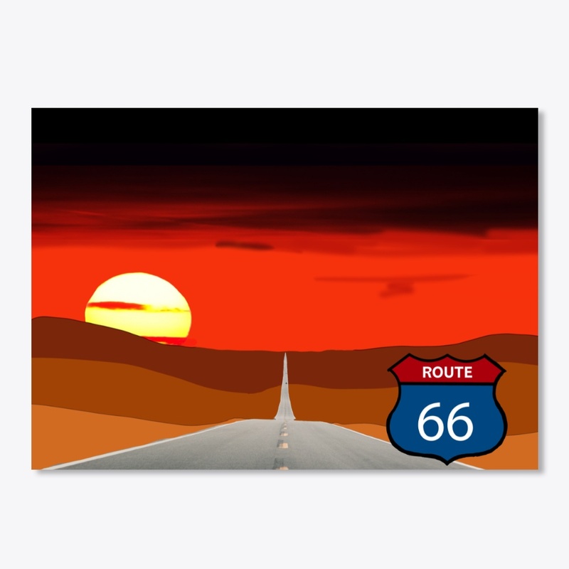 Route 66 at Sunset