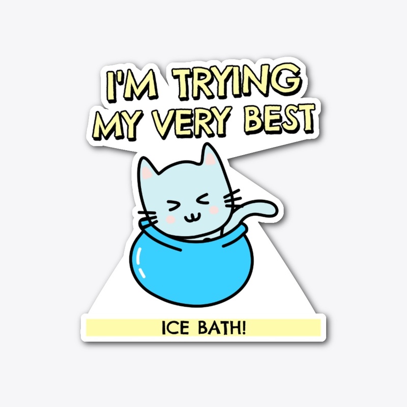 Cat in Ice Bath